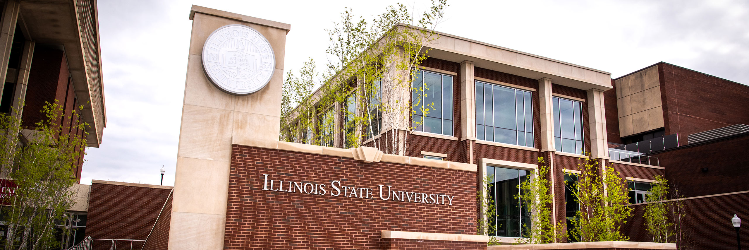Illinois State University Sign outside Bone Student Center