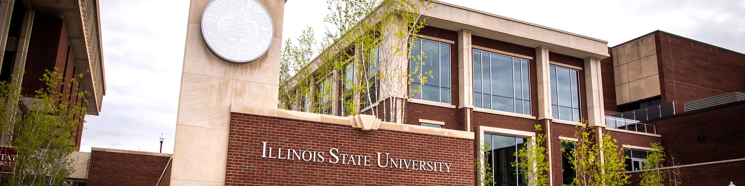 Illinois State University Sign outside Bone Student Center