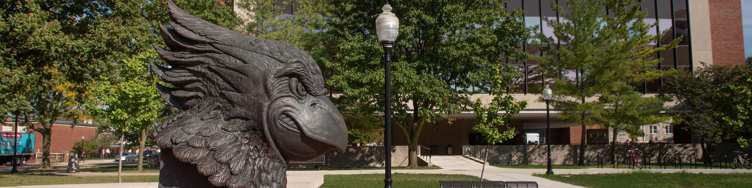 Reggie Redbird Statue